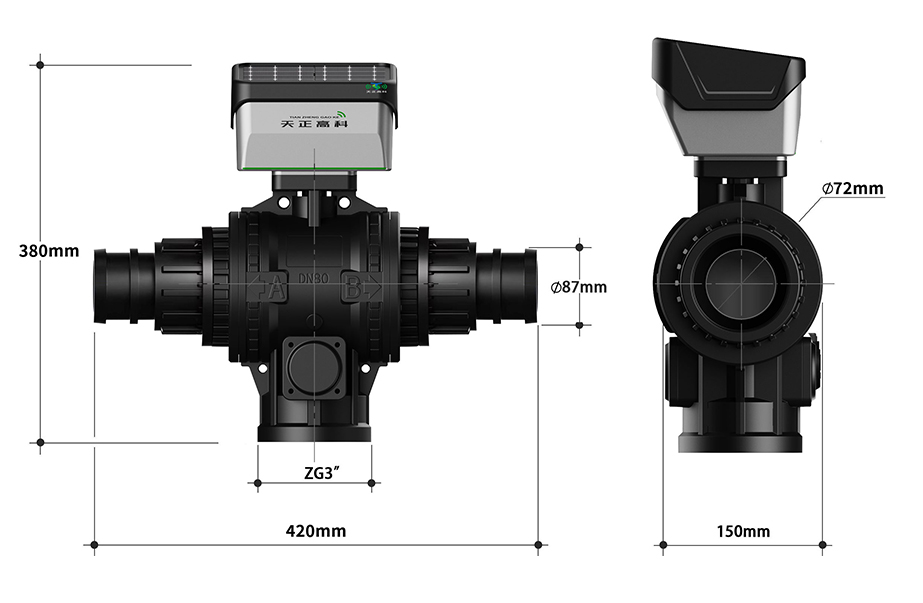 Wireless electric ball valve series