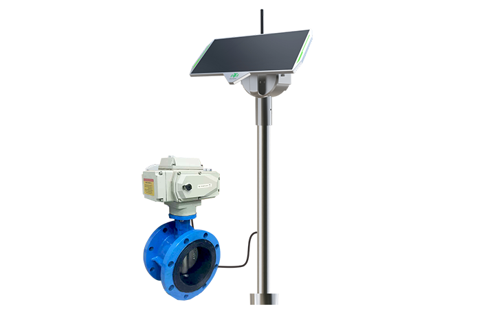 Wireless electric butterfly valve serie